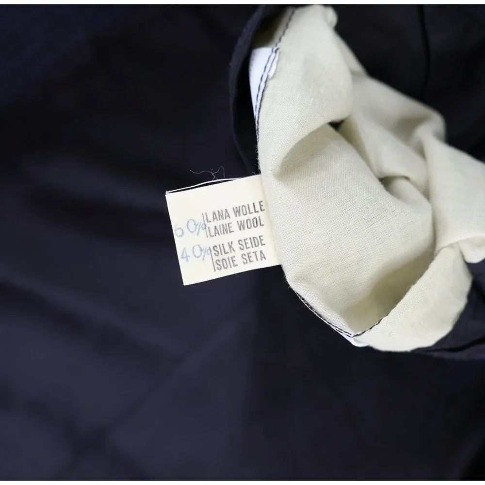 Brioni Blazer Mens 44R Navy Blue Double Breasted Peak Lapel Wool Silk Italy